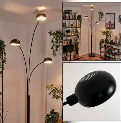Produktbild von Suio Stehlampe aus Metall/Glas in Schwarz/Weiß