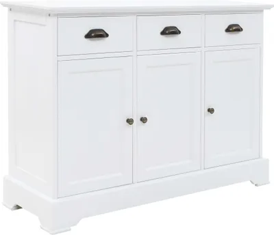 Obrázek produktu pro Příborník se 3 dvířky MDF a borové dřevo 105 x 35 x 77,5 cm