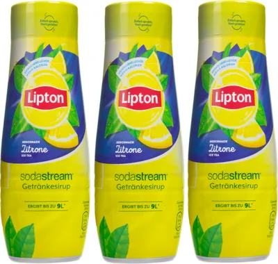 Image de Sodastream Lipton Lipton Ice Tea Sirop de citron, 440 ml, 3 pièces