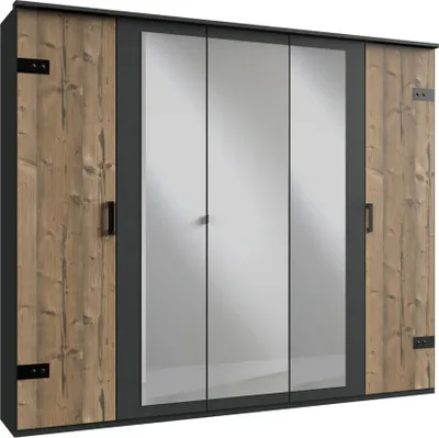 Produktbild von Wimex Stockholm Kleiderschrank mit Spiegel Graphit