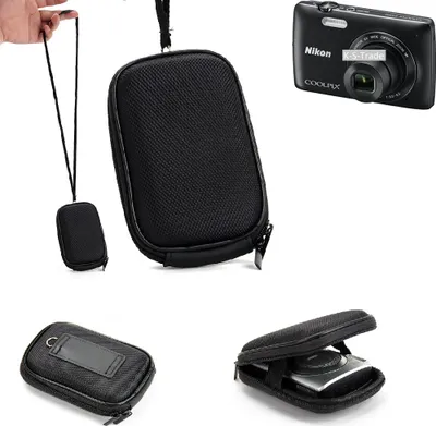 Produktbild von K-S-Trade Hardcase Kamera-Tasche Foto-Tasche kompatibel mit Nikon Coolpix S4300 für Kompaktkamera Gürteltasche Case Schutz-Hülle