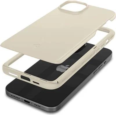 Obrázek produktu pro Spigen Thin Fit, Obal, Apple, iPhone 15 Plus, 17 cm (6.7"), Béžová