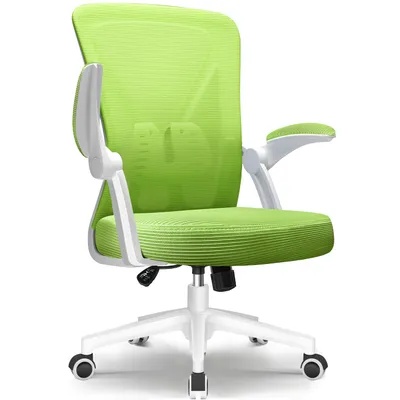 Produktbild von Marodic Bürostuhl Schreibtischstuhl 150kg Bürostuhl Ergonomisch mit 90° klappbaren Armlehnen, Wippfunktion 90°-125° Chefsessel Lordosenstütze, Grün