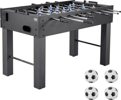 Obrázek produktu pro Stolní fotbálek VEVOR ve standardní velikosti (1372 x 737 x 878 mm), vnitřní stolní fotbálek pro domácnost, rodinu a hernu, odolná sada, včetně 4 míčků, počítadla skóre a 2 držáků na nápoje