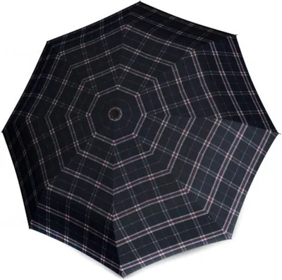Image de Knirps parapluie de poche parapluie T.200 Medium Duomatic Check Navy bleu