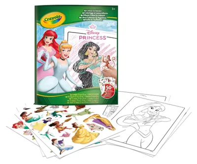 Produktbild von Crayola 04-0202, 48 Seiten, Mädchen, Aufkleber enthalten, Bilder-Set zum Ausmalen