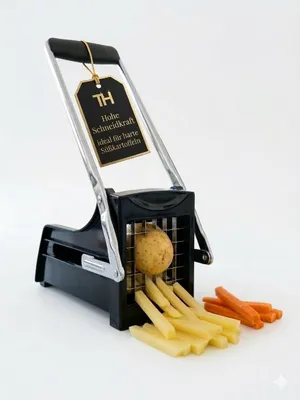 Productafbeelding van Premium Frietsnijder met 2 Stalen Messen voor Groente en Fruit