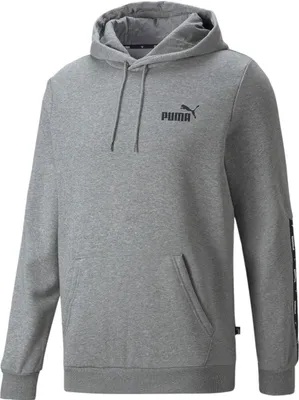 Produktbild von Puma ESS+ Tape Hoodie FL Pullover für Herren aus Baumwolle, Größe:XXXXL, Farbe:Grau