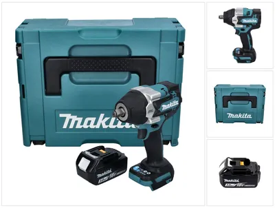 Immagine prodotto di Avvitatore a impulsi a batteria Makita DTW 700 F1J 18 V 700 Nm 1/2" XPT Brushless + 1x batteria ricaricabile 3,0 Ah + Makpac - senza caricabatterie
