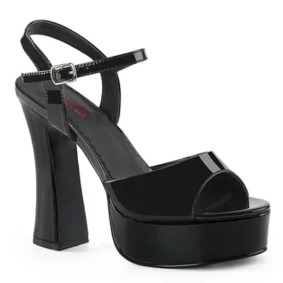 Produktbild von DOLLY-09 Damen Sandale von DemoniaCult, Schwarz Lack , EU 37, US 7