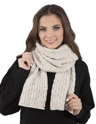 Produktbild von VIVISENCE Damen Winter Schal Aus Modischer Gemütlich Wärmendem Garn Mit Dekorati