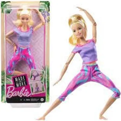 Obrázok produktu pre Barbie Made to Move GXF04, Modelka, Žena, 3 rok / roky, Dievča, 304,8 mm, Viacfarebný