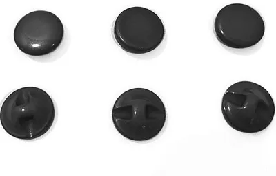 Obrázok produktu pre Plastové gombíky, polkruhové, 18 mm, rôzne farby
