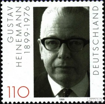Produktbild von Briefmarken BRD (BR.Deutschland) 1999 Mi 2067 (kompl.Ausg.) postfrisch Gustav Heinemann