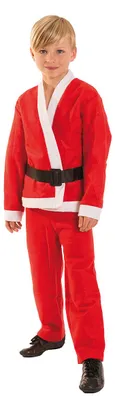 Produktbild von Weihnachtsmannkostüm 3tlg.für 6-8 Jahre alten Jungen, (Jacke+Gürtel+Hose)