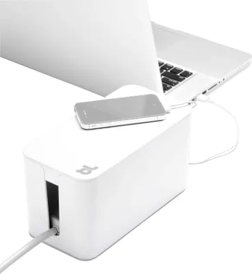 Produktbild von Bluelounge CableBox Mini, Weiß, Kunststoff