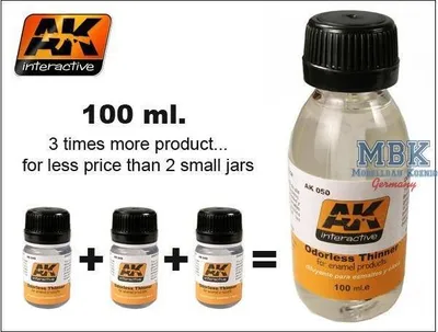 Produktbild von AK Interactive S.L. AK-050 geruchloser Verdünner 100ml