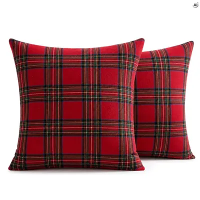 Produktbild von Dekorative Kissenbezüge 45x45 cm – Kissenhüllen Set 2 Stück – Sofakissenbezüge