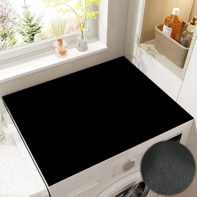 Obrázok produktu pre Podložka na práčku 60 x 60 cm, Univerzálny kryt na práčku, Vodoodpudivá, Mäkká a strihateľná, pre práčku
