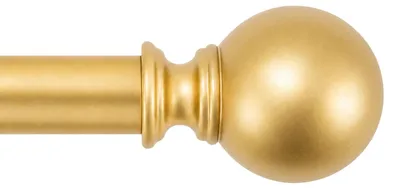 Gordijnroede aus Edelstahl, Gold, 80-400 cm, ausziehbar, 25 mm