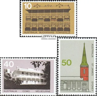Produktbild von Briefmarken Australien 1973 Mi 538-540 (kompl.Ausg.) postfrisch Architektur