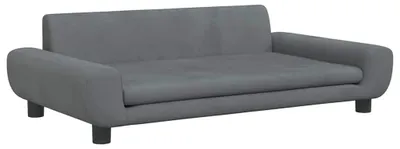 Obrázek produktu pro vidaXL Pelíšek pro psy Dark Grey 100x54x33 cm Velvet