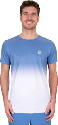 Image de Bidi Badu Crew Gradiant T-shirt manches courtes Blanc, Bleu S Hommes Blanc, Bleu S
