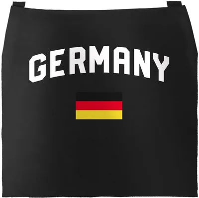 Produktbild von Grill-Schürze für Männer WM Fußball Weltmeisterschaft 2018 World Cup Classic Baumwoll-Schürze Küchenschürze Moonworks® Germany schwarz unisize