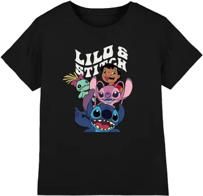 Productafbeelding van Lilo & Stitch - T-shirt voor kinderen, model TV3268 (128), zwart
