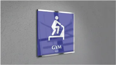 Produktbild von Türschild, SlideFix, 150 x 150 mm, 1 Stk.