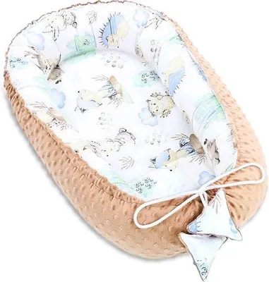 Immagine prodotto di Famanu Baby Cocoon, culla avvolgente per neonati, realizzata in cotone al 100%, ipoallergenica - Nido per neonati