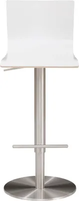 Produktbild von Barstuhl Mayer Sitzmöbel myHENRI 1226 39,5 x 43 x 81 cm Stahl chrom/weiß 1226-04-818