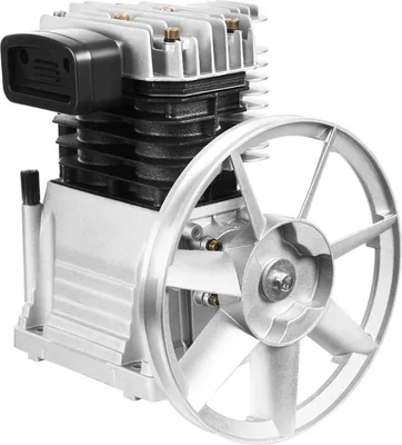 Immagine prodotto di Testa della pompa del compressore d'aria - 2065 Monostadio, doppio cilindro - 2,2 kW (3 CV) - 250 l/min - 0,8 MPa (8 bar) - Puleggia 260 mm - Cilindro 65 mm
