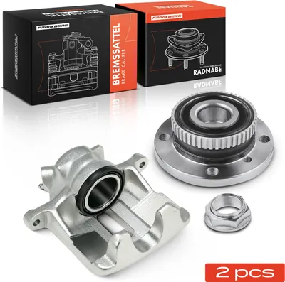 Produktbild von Frankberg 1x Bremssattel + 1x Radnabe Vorderachse Rechts für BMW 3er E30 316 318 320 323 324 325 1982-1994