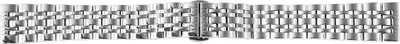 Produktbild von Gliederband Edelstahl Armband in silber, gebürstet, , 18 mm