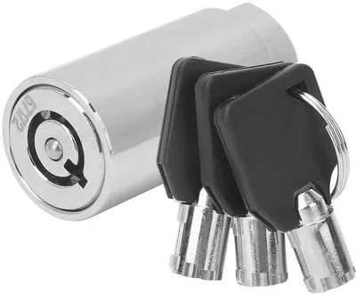 Produktbild von Chrombeschichteter Zylinder für Automaten – 3 Schlüssel – Diebstahlschutz – Verkaufsautomat – Schlüsselsystem