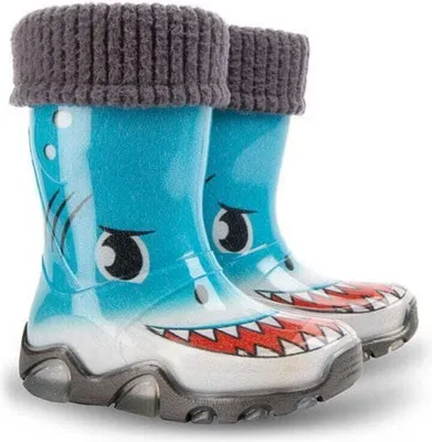 Produktbild von Demar Gefüttert Regenstiefel, Reflektierend  - Hai, 32-33