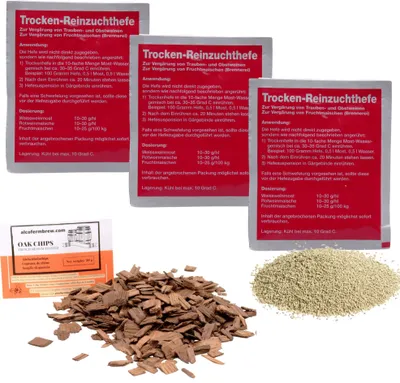 Produktbild von 3 x VINA Hefe für Rotwein und Schaumwein 20g - Weinhefe, Trocken Wein Hefe
