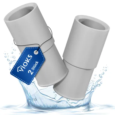 Produktbild von VIOKS Ablaufschlauchadapter Set 2x Verbindungsstück Ø21mm auf Ø19mm für Waschmaschine