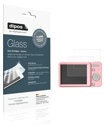Image de 2x Protection ecrán pour Yuanpgky Schiebe-Digitalkamera mat Verre souple Film Protecteur 9H dipos