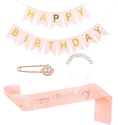 Produktbild von Geburtstagskönigskrone Geburtstagsset mit Tiara und Brosche für Mädchen Frauen Geburtstag Dekoration