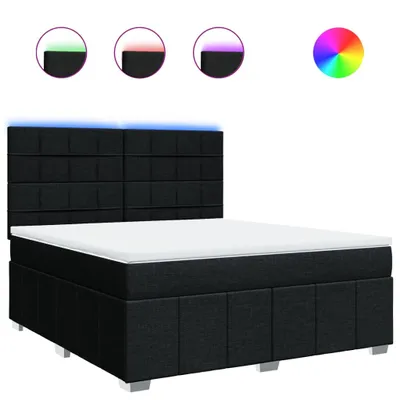 Obrázok produktu pre vidaXL Boxspring posteľ s matracom čierna 180x200 cm látka