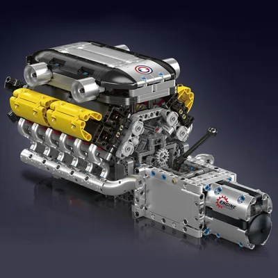 Image de Jouets techniques : moteur V12 motorisé - Kit de construction - Pour enfants