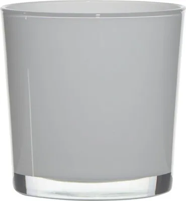 Produktbild von INNA-Glas Glasübertopf Alena, weiß, 13cm, Ø13cm - Blumentopf