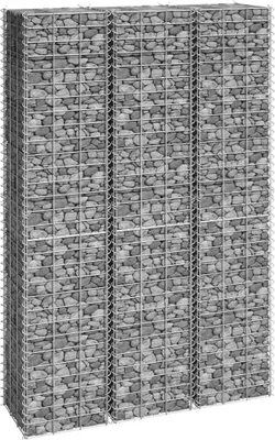 Obrázok produktu pre vidaXL Gabionové vyvýšené postele 3 ks 30x30x150 cm železo