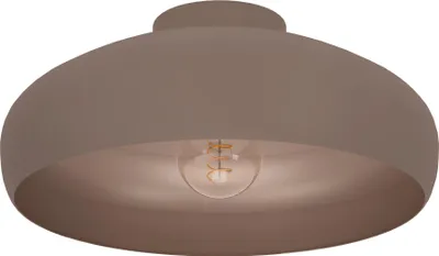 Produktbild von EGLO Deckenlampe Mogano, runde Deckenleuchte aus Stahl in Mokkafaben, Wohnzimmerlampe Vintage und Skandinavisch, Lampe Decke Wohnzimmer, E27