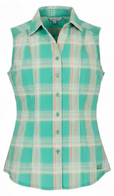 Produktbild von Jack Wolfskin Moana Shirt Damen Bluse T-Shirt ärmellos Blau Größe M