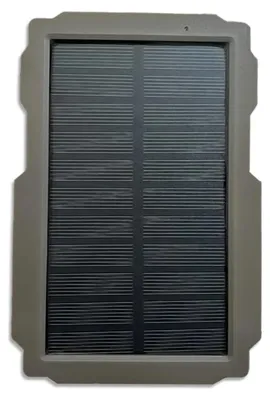 Produktbild von Wildkamera Solarpanel - Solar-Ladegerät Set - 3000 mAh - 6–12 V - Wiederaufladbar - Für Wildkamera/Jagdkamera Outdoor - EU-Stecker - Tan