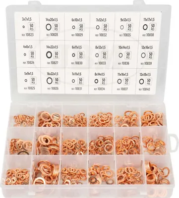 Zdjęcie produktu dla JBM 52030, miedź, miedź, okrągłe, 900 sztuk, 1,21 kg