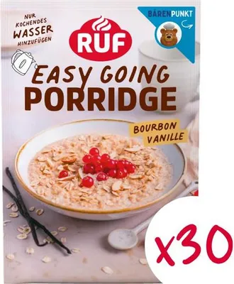 Produktbild von RUF Monats-Vorrat Porridge Bourbon Vanille (30 Stück)